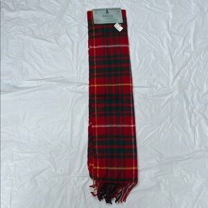 Lochcarron Red and Green Tartan Scarf